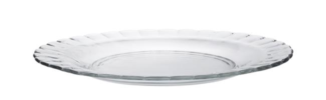 Talerz płytki PICARDIE, transparentny, o230x(H)20mm Wariant podstawowy