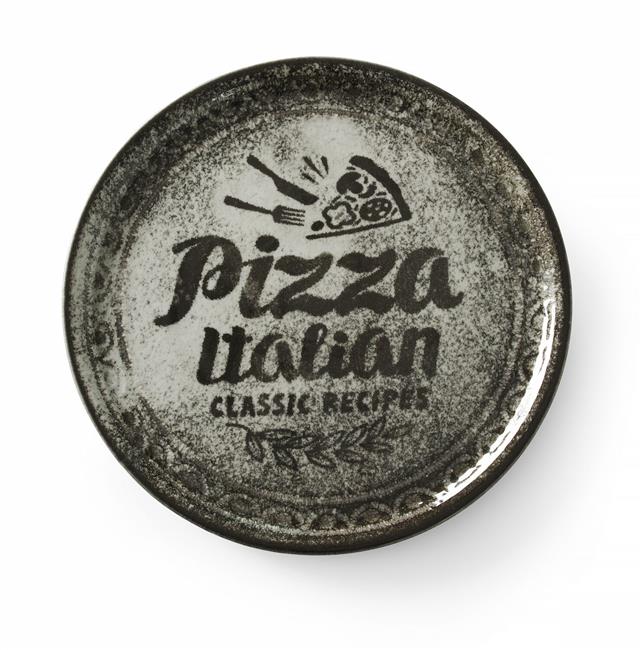 Talerz do pizzy Recipe Collection Black, HENDI, czarny, o310mm Wariant podstawowy