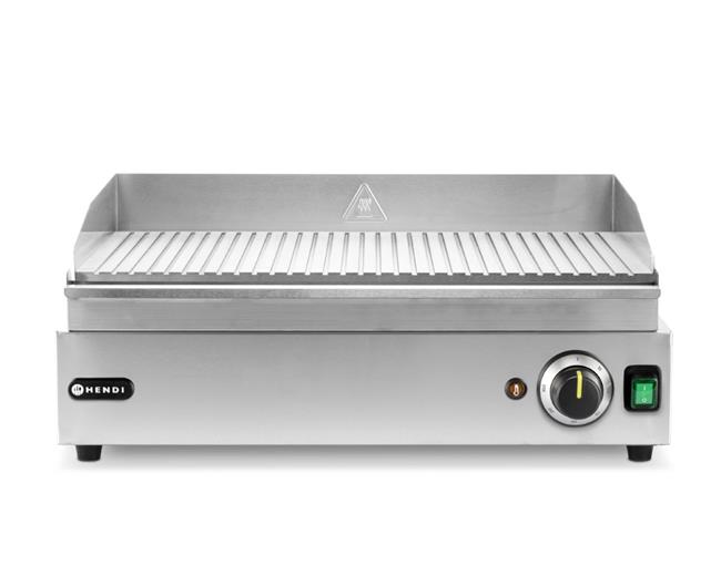 Płyta grillowa żebrowana, HENDI, Kitchen Line, ryflowana, 220-240V/3500W, 697x474x(H)241mm Wariant podstawowy