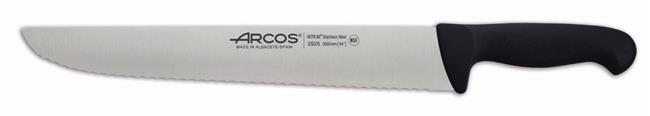 Nóż rzeźniczy, ząbkowany, seria 2900, Arcos, czarny, (L)492mm Wariant podstawowy