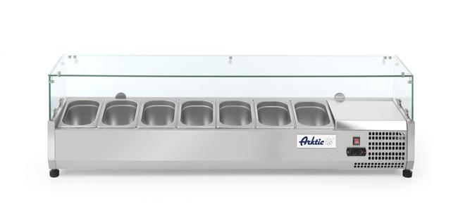 Nadstawa chłodnicza GN 1/4, Arktic, 7x GN 1/4, 230V/180W, 1505x335x(H)460mm Wariant podstawowy