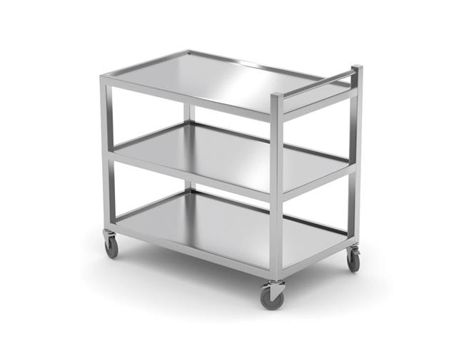 Wózek kelnerski 3-półkowy - skręcany, HENDI, 900x500x(H)850mm Wariant podstawowy