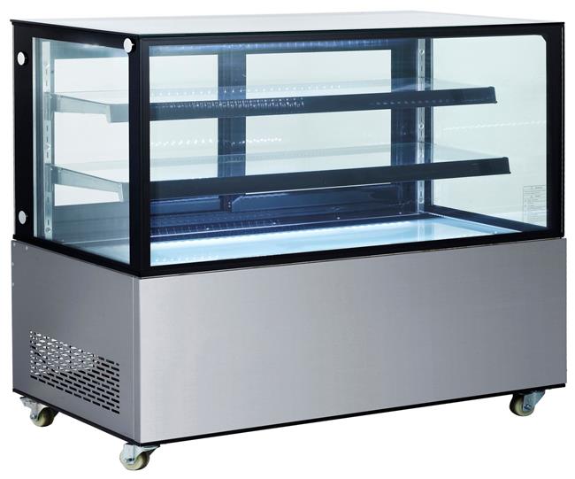 Witryna chłodnicza 2-półkowa, Arktic, 510L, 230V/490W, 1524x677x(H)1230mm Wariant podstawowy