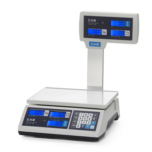 Waga kalkulacyjna z legalizacją z wysięgnikiem, CAS, 304x324x(H)419mm Wariant podstawowy
