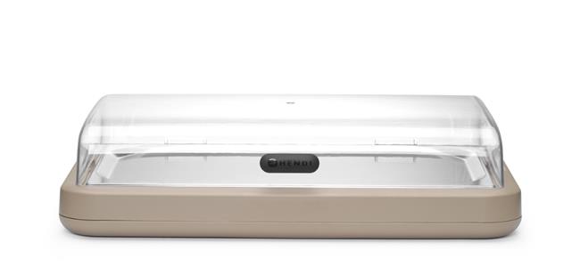 Witrynka chłodząca UNIQ, HENDI, designed by Robert Bronwasser, GN 1/1, beżowy, 593x389x(H)147mm, Prostokątny Wariant podstawowy