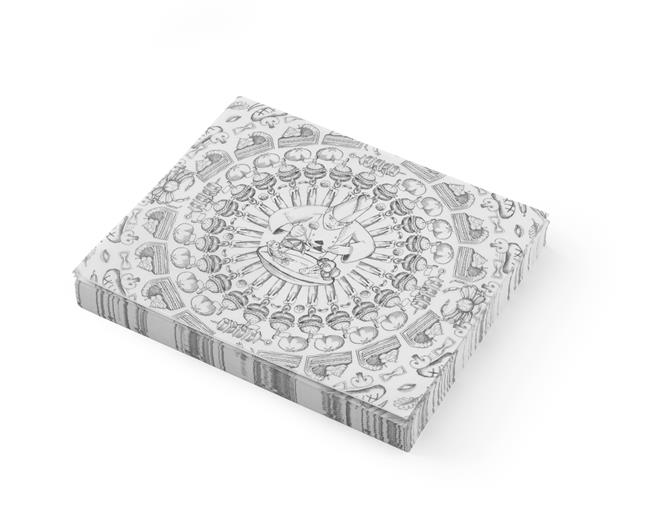 Papier pergaminowy (500 arkuszy), nadruk, 250x200 Wariant podstawowy