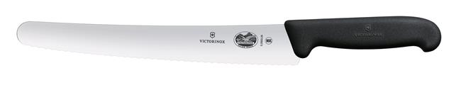 Victorinox Fibrox Nóż cukierniczy, ząbkowany, 26 cm, czarny Wariant podstawowy