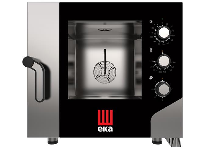 Piec konwekcyjno-parowy Millennial Smart Gastro, 5× GN 1/1 – sterowany elektromechanicznie, elektryczny, Tecnoeka, 730x855x(H)700mm Wariant podstawowy