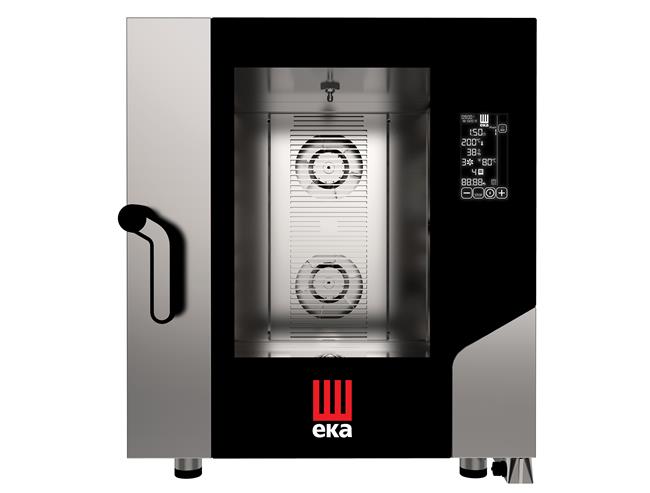 Piec konwekcyjno-parowy Millennial Black Mask Gastro 7× GN 1/1, elektryczny, Tecnoeka, Millennial Black Mask, 400V/10400W, 730x849x(H)850mm Wariant podstawowy