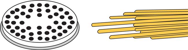 Końcówka do urządzenia do makaronu MPF2,5/4 – BIGOLI Wariant podstawowy