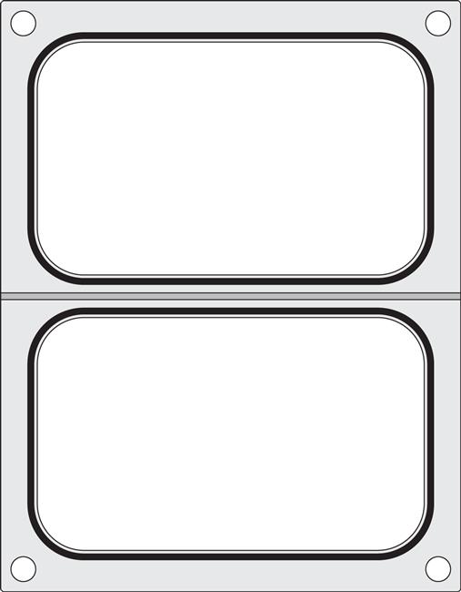 Matryca do zgrzewarki CAS CDS-01  na dwie tacki 178x113 mm Wariant podstawowy
