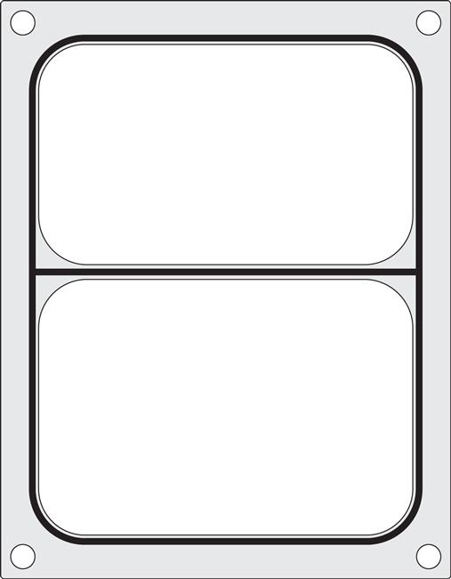 Matryca do zgrzewarki CAS CDS-01  na tackę dwudzielną 227x178 mm Wariant podstawowy