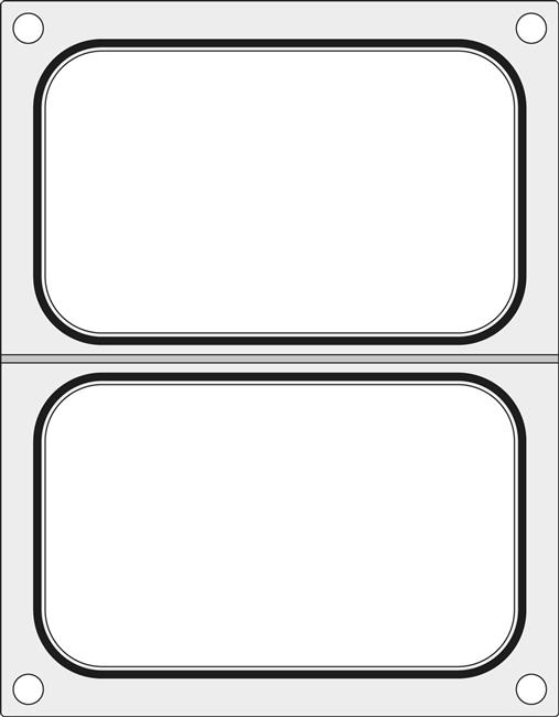 Matryca do zgrzewarki MANUPACK 190 na dwie tacki 178x113 mm Wariant podstawowy