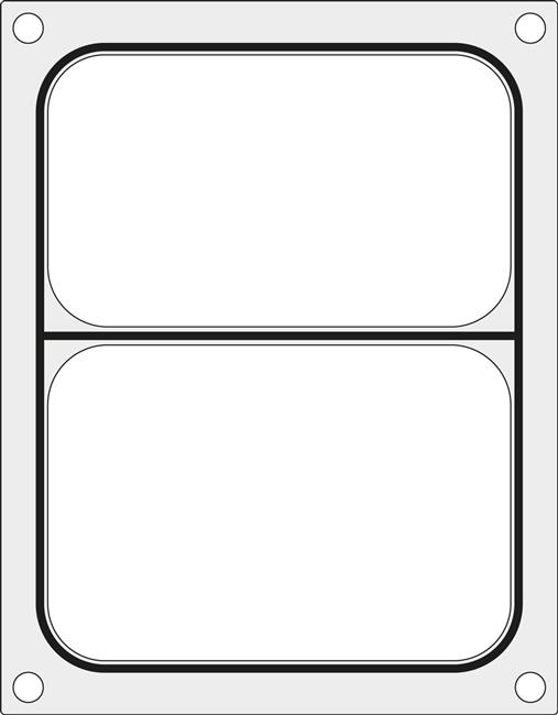Matryca do zgrzewarki Duni DF10 na tackę dwudzielną 227x178 mm Wariant podstawowy