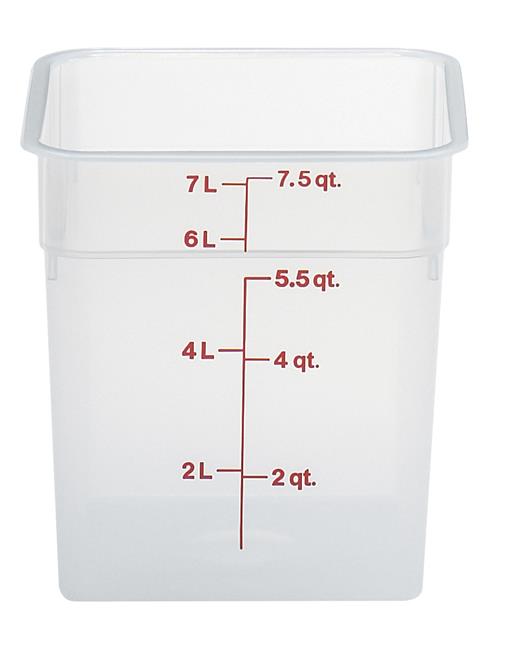 Przezroczysty pojemnik polipropylenowy na żywność CAMBRO CamSquare® 5,7 l