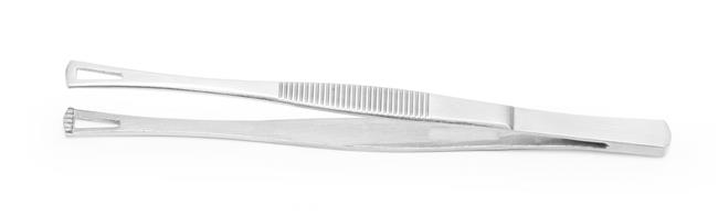 Pęseta z kwadratowymi końcówkami, z otworami, (L)145mm Wariant podstawowy